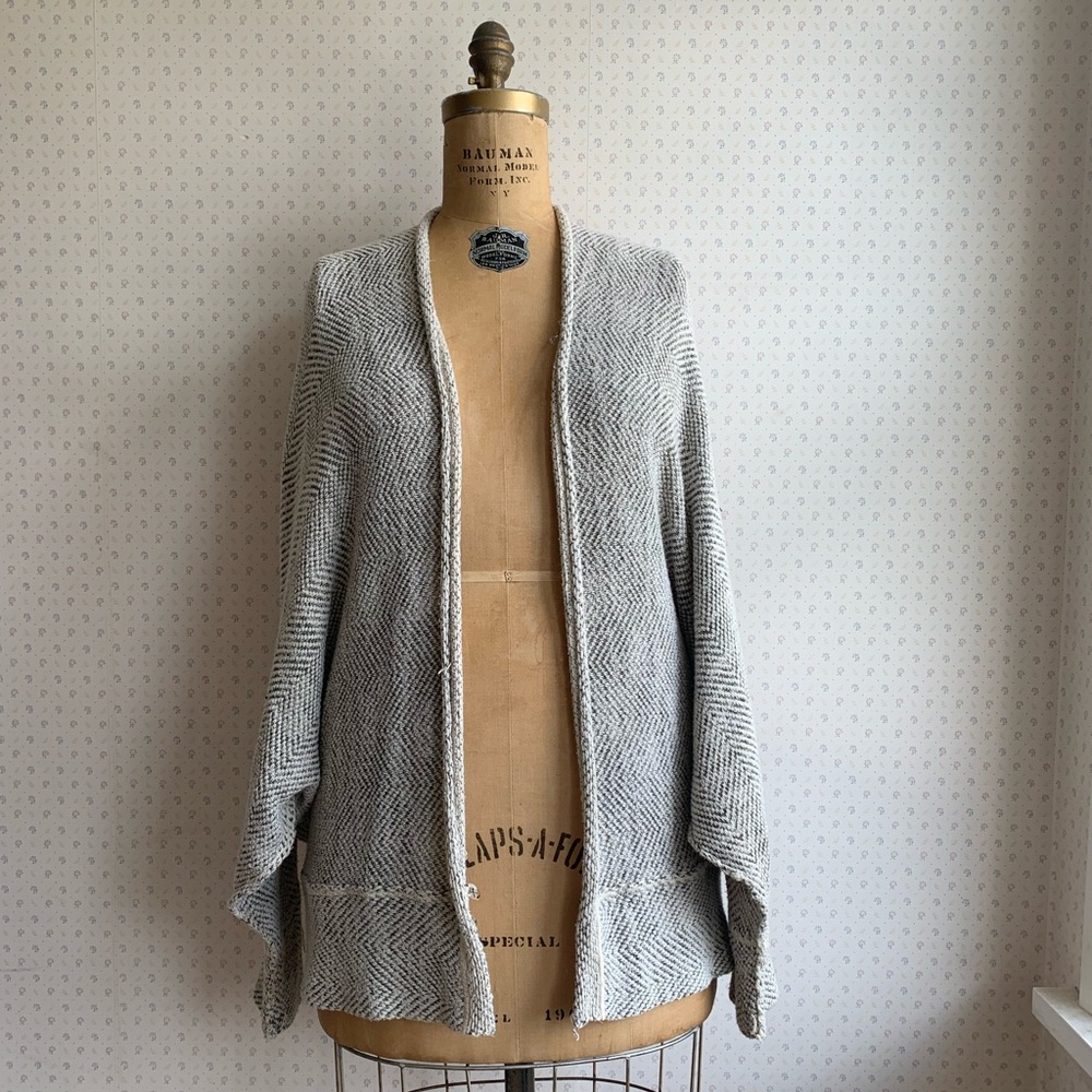 Free People Motions Open Front Cardigan Sweater sz Large PW14